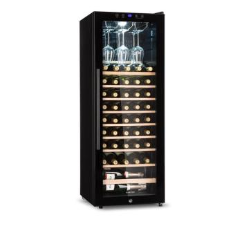 Klarstein Barossa 54S, frigider de vin, 2 zone, 148 l, 54 sticle, ușă de sticlă, touch LED