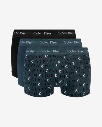 Calvin Klein Boxeri, 3 bucăți Negru Albastru