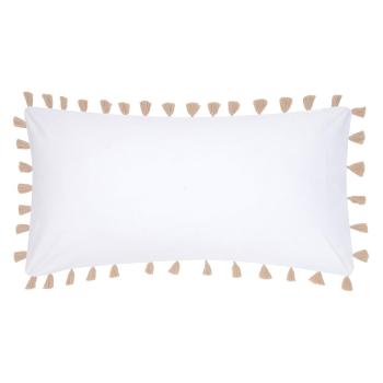 Față de pernă decorativă din bumbac percale Westwing Collection, 40 x 80 cm, alb