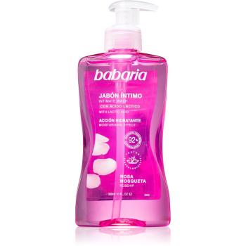 Babaria Rosa Mosqueta Gel pentru igiena intima gel de dus pentru femei pentru igiena intima cu extracte de trandafiri salbatici 300 ml