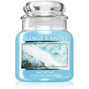 Village Candle Sea Salt Surf lumânare parfumată  (Glass Lid) 389 g