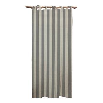 Draperie Linen Cuture Cortina Hogar Grey Stripes, gri