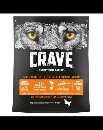 CRAVE Hrana uscata fara cereale pentru caini cu curcan si pui 5x1kg