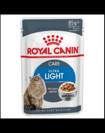 Royal Canin Ultra Light In Jelly Care Adult hrana umeda in sos pisica limitarea cresterii in greutate 12 x 85 g