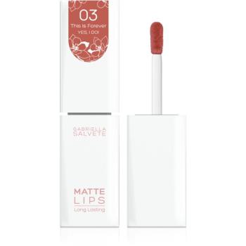 Gabriella Salvete Yes, I Do! Ruj de buze lichid, de lunga durata cu efect matifiant culoare This Is Forever 4,5 ml