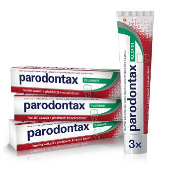 Parodontax Pastă de dinți anti-sângerare Fluorid Tripack 3 x 75 ml