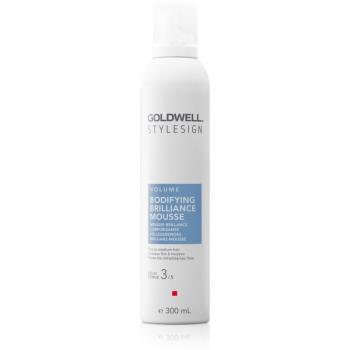 Goldwell StyleSign Bodifying Brilliance Mousse fixativ de păr pentru volum, cu fixare medie pentru o stralucire puternica 300 ml