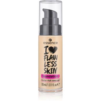 essence I LOVE FLAWLESS SKIN acoperire make-up cu efect matifiant culoare 30 - Dark Porcelain 30 ml