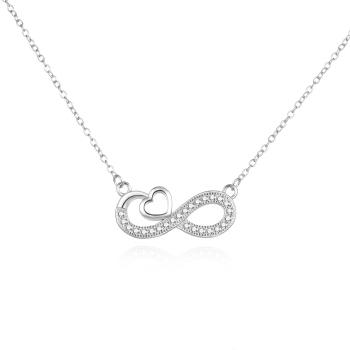 Agato Colier romantic din argint Infinity Love AGS1573/47