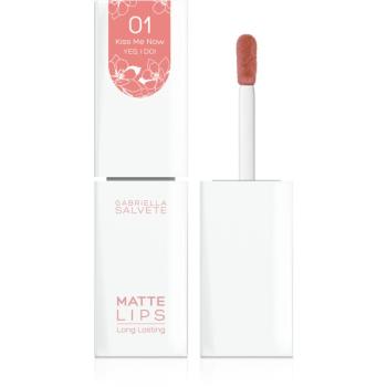 Gabriella Salvete Yes, I Do! Ruj de buze lichid, de lunga durata cu efect matifiant culoare 01 Kiss Me Now 4,5 ml