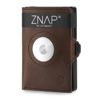 Slimpuro ZNAP Airtag Wallet, 8 carduri, compartiment pentru monede, 8,9 x 1,5 x 6,3 cm (L x Î x l), protecție RFID