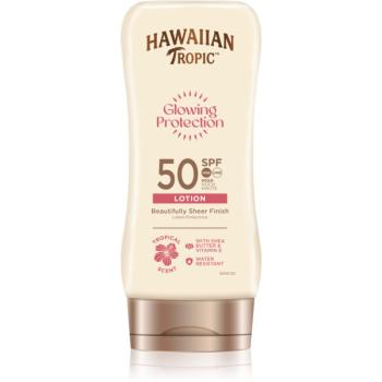 Hawaiian Tropic Glowing Protection Lotion loțiune pentru plaja SPF 50+ 180 ml