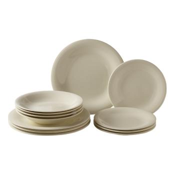 Set farfurii din porțelan 12 piese Villeroy & Boch Like Color Loop, crem