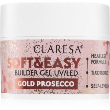 Claresa Soft&Easy Builder Gel gel de bază pentru unghii culoare Gold Prosecco 45 g