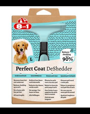 8IN1 Perfect Coat DeShedder Dog L perie pentru caini