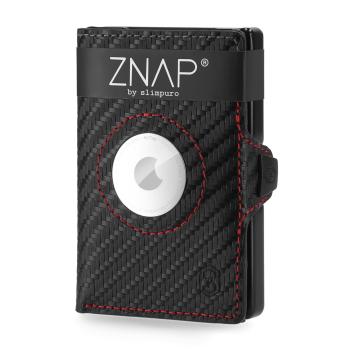 Slimpuro ZNAP Airtag Wallet, 8 carduri, compartiment pentru monede, 8,9 x 1,5 x 6,3 cm (L x Î x l), protecție RFID