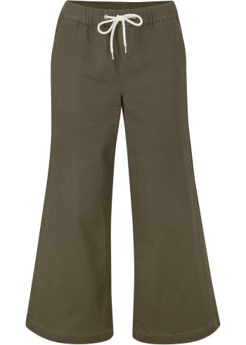 Pantaloni Culotte ultra soft cu talie confortabilă și șnur