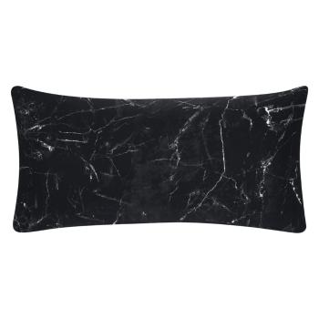 Set de 2 fețe de pernă decorative din bumbac percale Westwing Collection Malin, 40 x 80 cm, negru