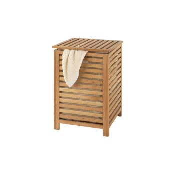 Coș din lemn de nuc pentru rufe Wenko Laundry Bin Norway, 65 l