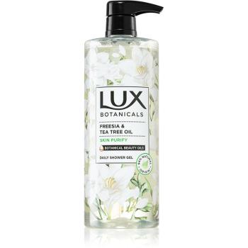 Lux Maxi Freesia & Tea Tree Oil gel de duș cu pompa 750 ml