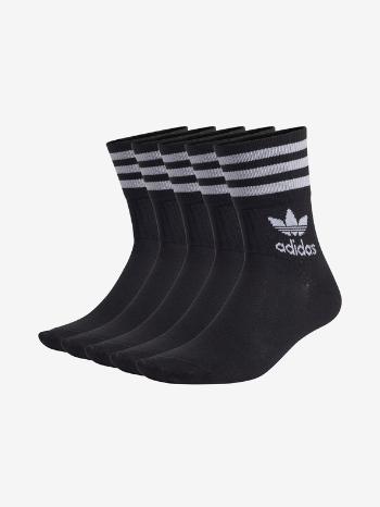 adidas Originals Set de 5 perechi de șosete Negru