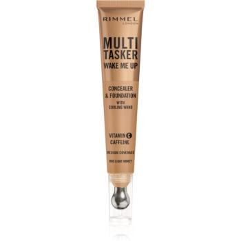 Rimmel Multi-Tasker Wake Me Up make-up si corector pentru o piele mai luminoasa culoare 60 Light Honey 20 ml