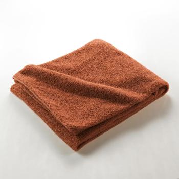 Pătură roșie/portocalie din polar/fleece 180x220 cm Curly Wooly – douceur d'intérieur