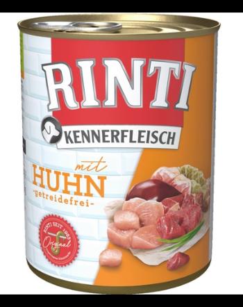 RINTI Kennerfleisch Chicken hrana caini 6x800 g cu pui + geanta GRATIS