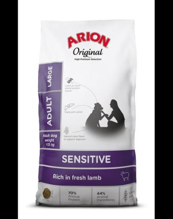 ARION Original Sensitive Adult Large Lamb Rice 12 kg aliment caini talie mare, cu miel