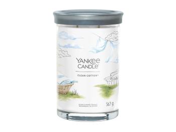 Yankee Candle Lumânare aromatică Signature tumbler mare Clean Cotton 567 g