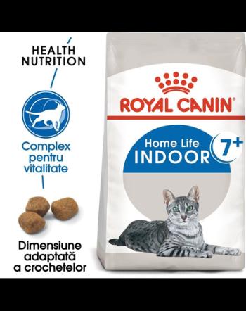 Royal Canin Indoor 7+ Hrana uscata pentru pisici de interior, 7 si 12 ani, 0.4 kg x 15