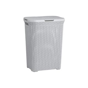 Coș de rufe Curver Hamper, 60 l, gri deschis