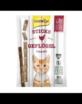 GIMCAT Sticks Poultry 10 buc. Gustare pentru pisici adulte, cu pui