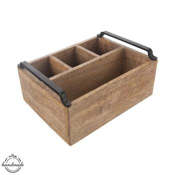 Suport din lemn Orion pentru condimente și mirodenii Mango 25 x 18,5 x 12,5 cm