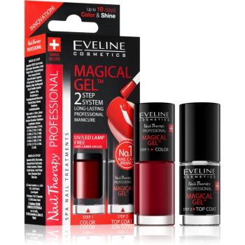 Eveline Cosmetics Nail Therapy Professional gel de unghii fara utilizarea UV sau lampa LED culoare 04  2x5 ml
