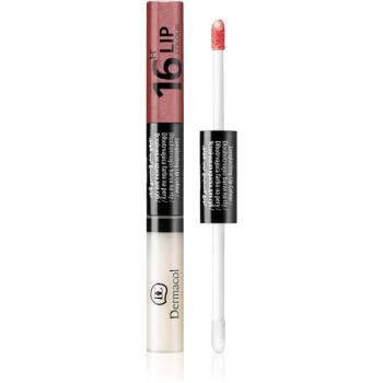 Dermacol 16H Lip Colour ruj si luciu de buze cu persistenta indelungata 2 in 1 culoare 05  4.8 g