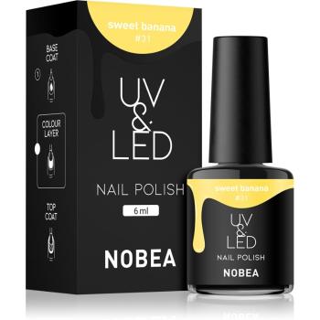 NOBEA UV & LED unghii cu gel folosind UV / lampă cu LED Sweet banana #31 6 ml