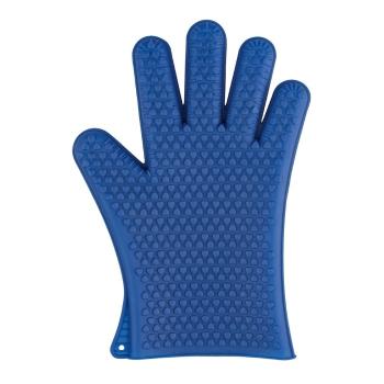 Mănuși din silicon pentru cuptor Wenko Glove, albastru