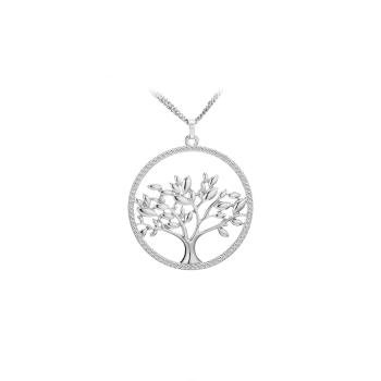 JVD Pandantiv din argint cu zirconii Tree of Life SVLP0525XH2BI00