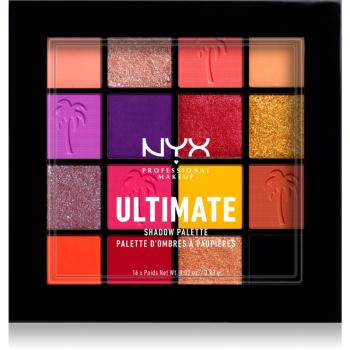 NYX Professional Makeup Ultimate Shadow paletă cu farduri de ochi culoare 13 - Festival 16 x 0.83 g