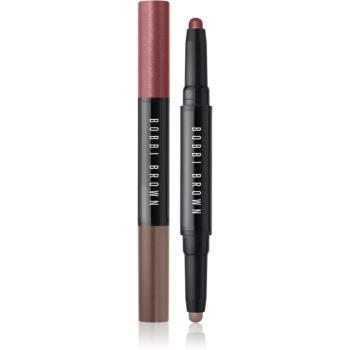 Bobbi Brown Long-Wear Cream Shadow Stick Duo creion pentru ochi duo culoare Bronze Pink / Espresso 1,6 g