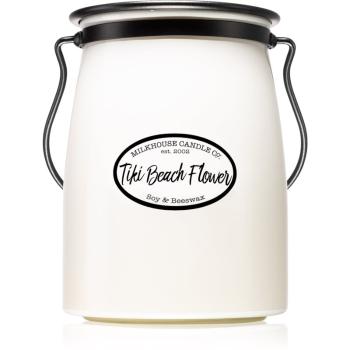 Milkhouse Candle Co. Creamery Tiki Beach Flower lumânare parfumată  Butter Jar 624 g