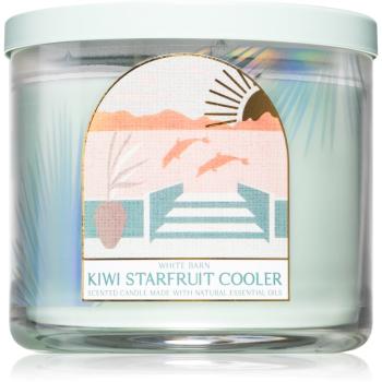 Bath & Body Works Kiwi Starfruit Cooler lumânare parfumată cu uleiuri esentiale I. 411 g