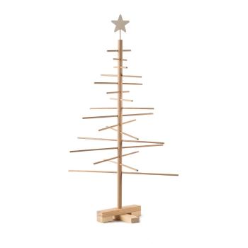 Brad din lemn pentru Crăciun Nature Home Xmas Decorative Tree, înălțime 75 cm