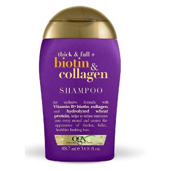 OGX Șampon cu biotină și colagen 88 ml mini, pentru un păr mai des și mai mai voluminos