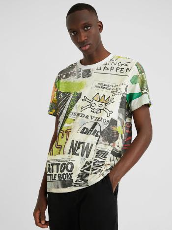 Desigual Per Tricou Alb