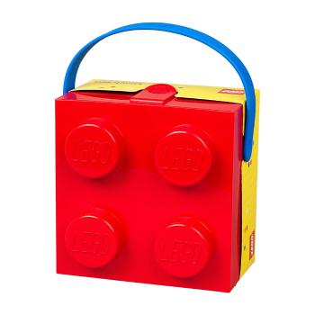 Cutie depozitare LEGO® cu mâner, roșu