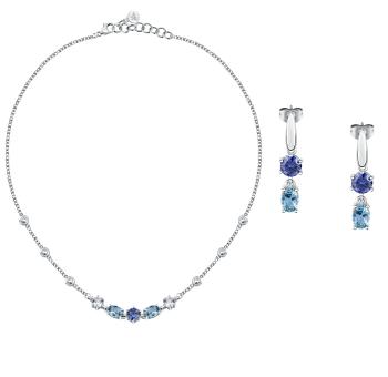 Morellato Elegantset de bijuterii cu zirconiu cubic Colori SAVY25 (colier, cercei)