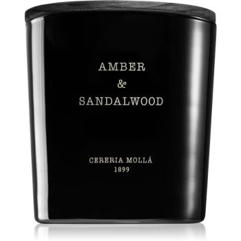 Cereria Mollá Boutique Amber & Sandalwood lumânare parfumată 600 g