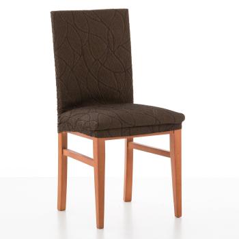Husa pentru scaun, sezut+spatar individ. - castaniu - Mărimea scaun, sezut+spătar individual